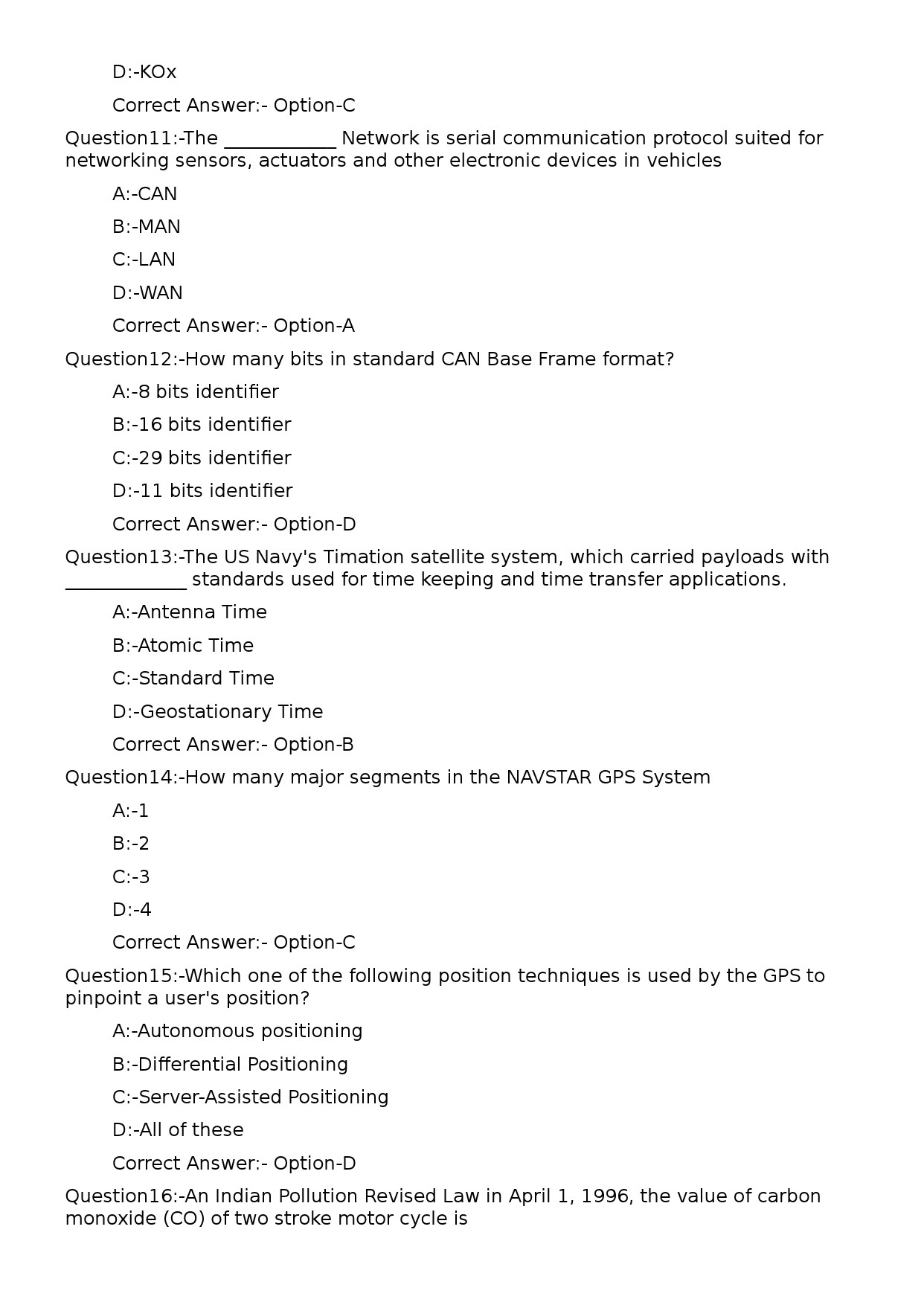 KPSC Lecturer in Automobile Engineering Exam 2023 Code 1052023OL 3