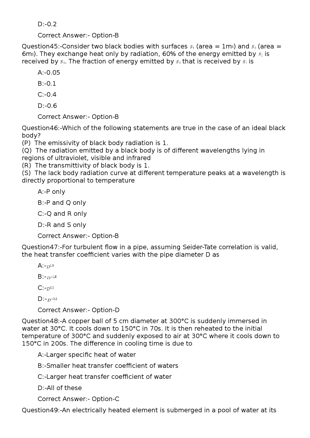 KPSC Lecturer in Chemical Engineering Exam 2024 Code 812024OL 10