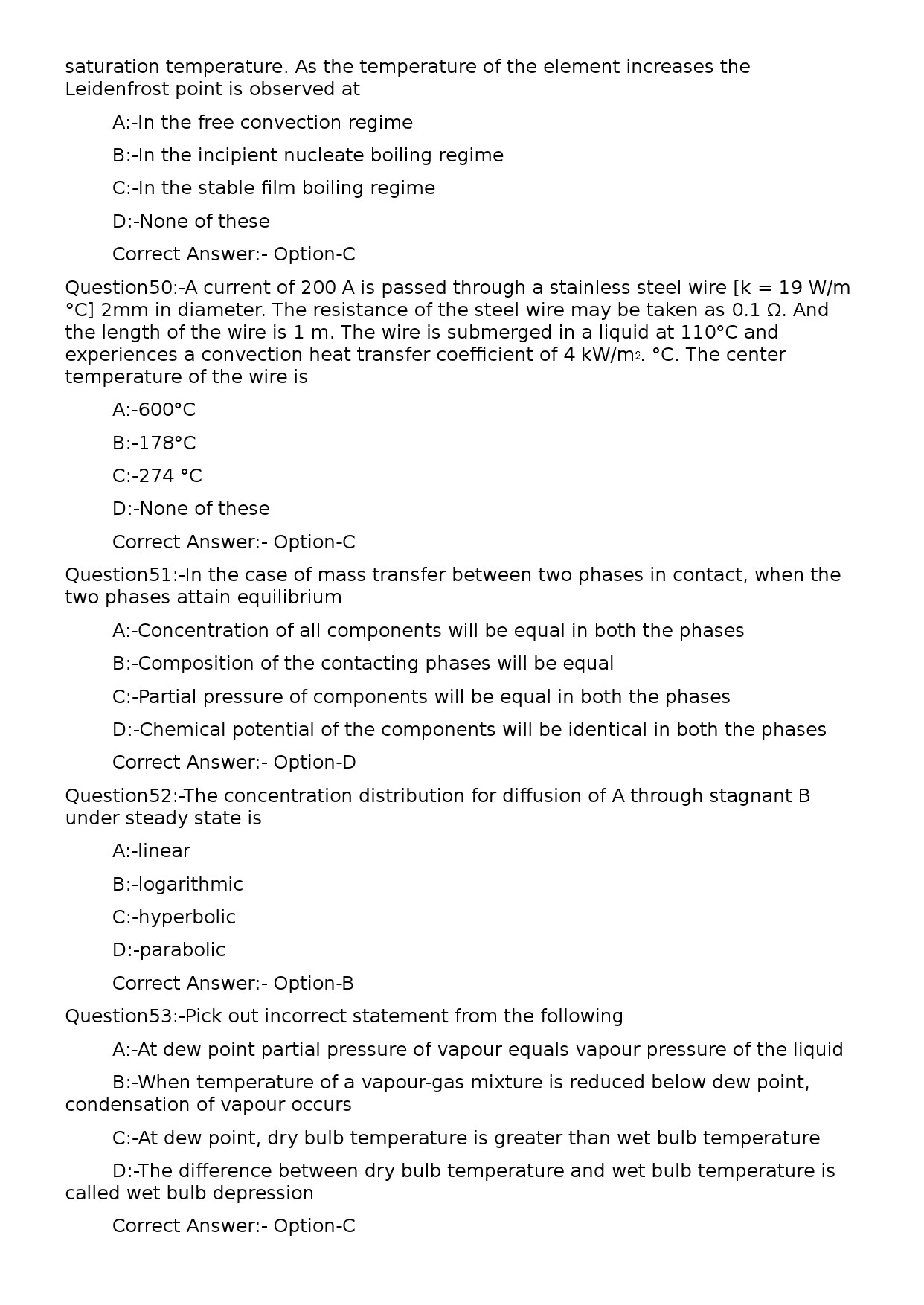 KPSC Lecturer in Chemical Engineering Exam 2024 Code 812024OL 11