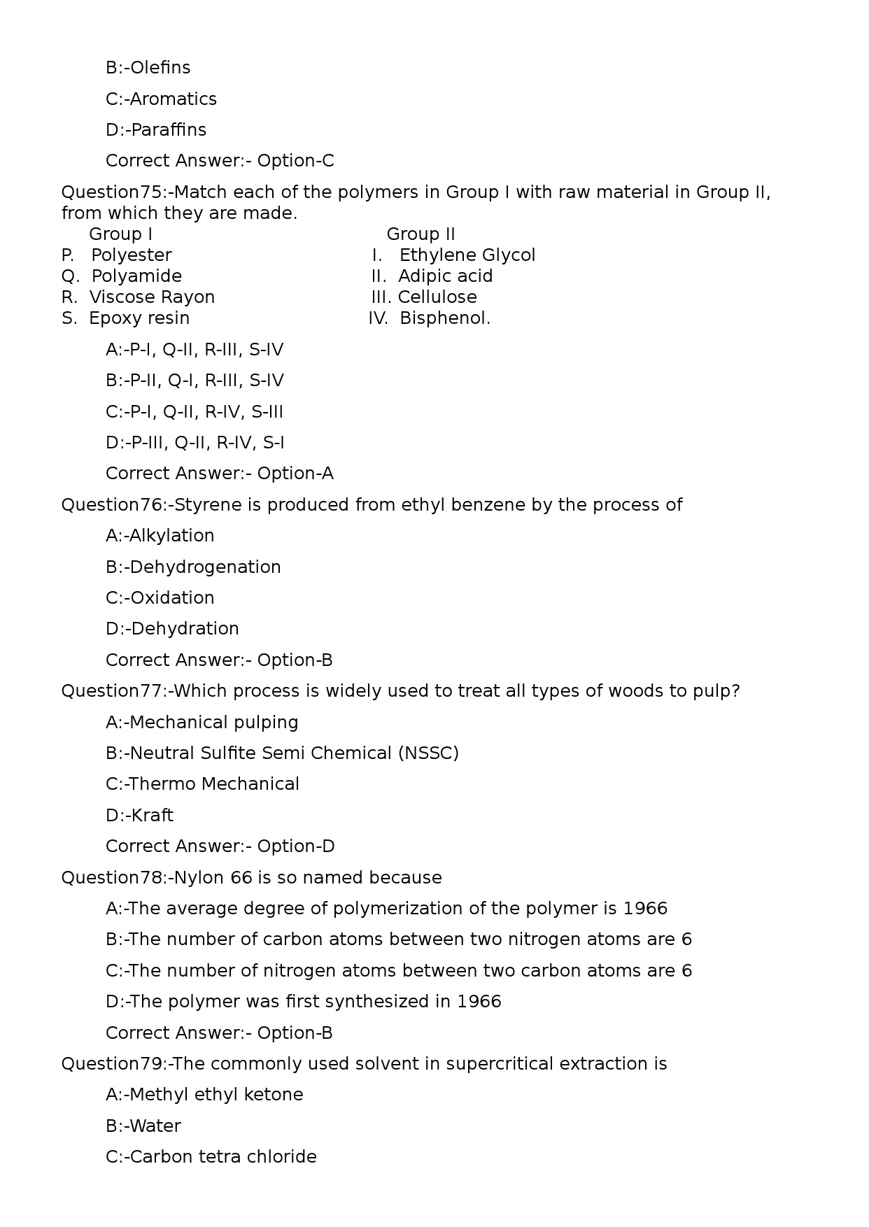 KPSC Lecturer in Chemical Engineering Exam 2024 Code 812024OL 16