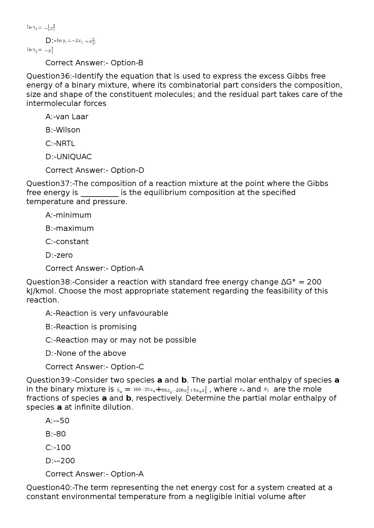 KPSC Lecturer in Chemical Engineering Exam 2024 Code 812024OL 8