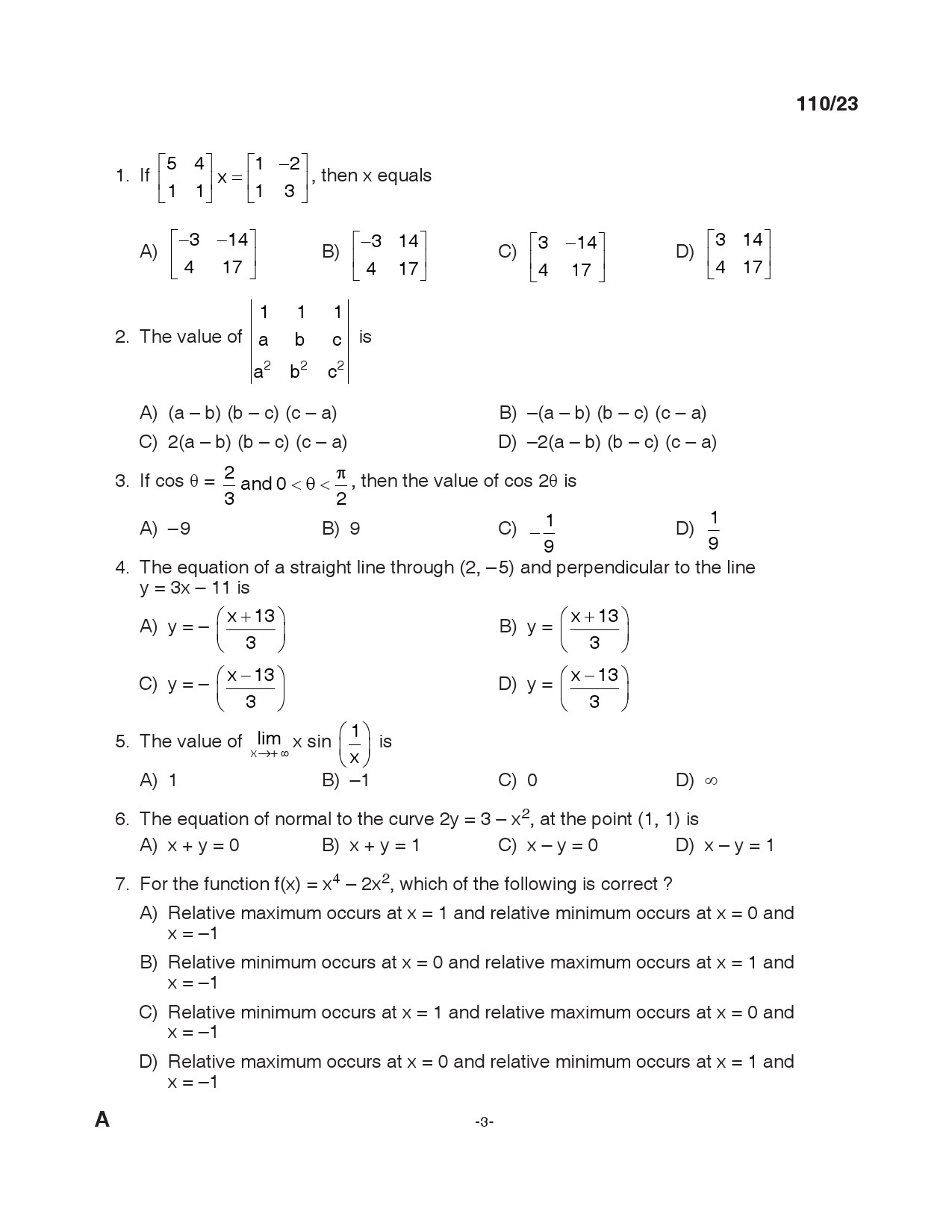 KPSC Lecturer in Civil Engineering Exam 2023 Code 1102023 2