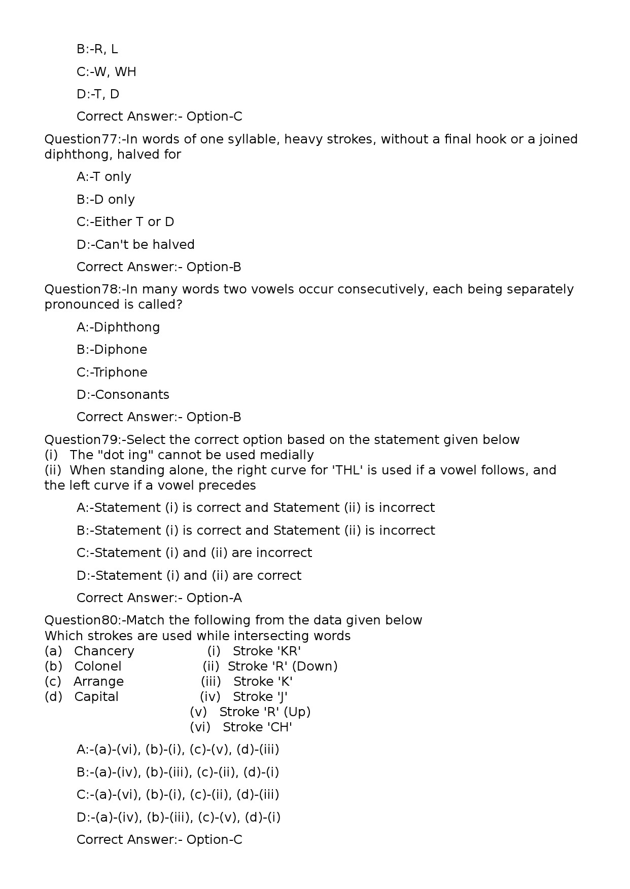 KPSC Lecturer in Commercial Practice Polytechnics Exam 2023 Code 1552023OL 17