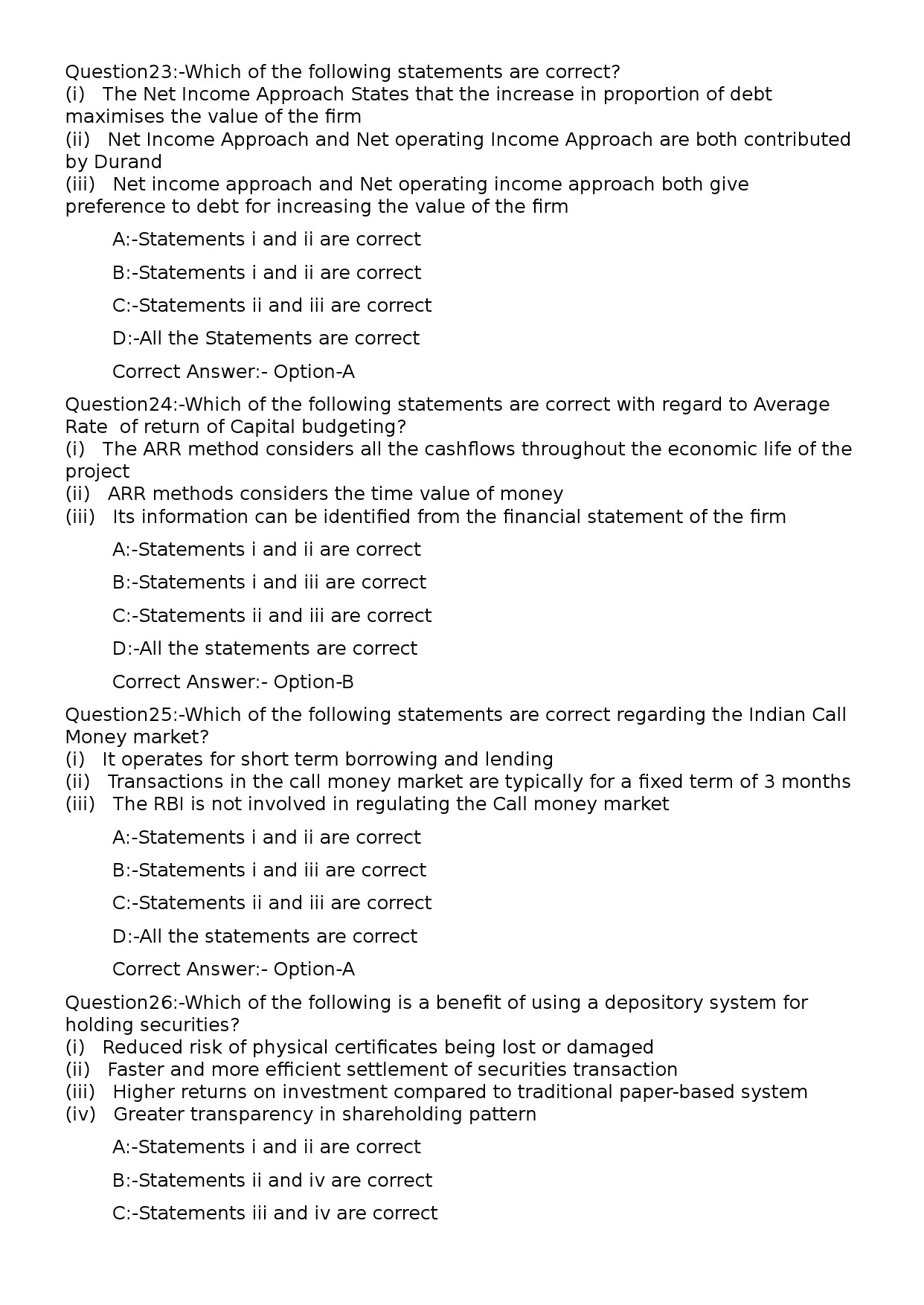 KPSC Lecturer in Commercial Practice Polytechnics Exam 2023 Code 1552023OL 6