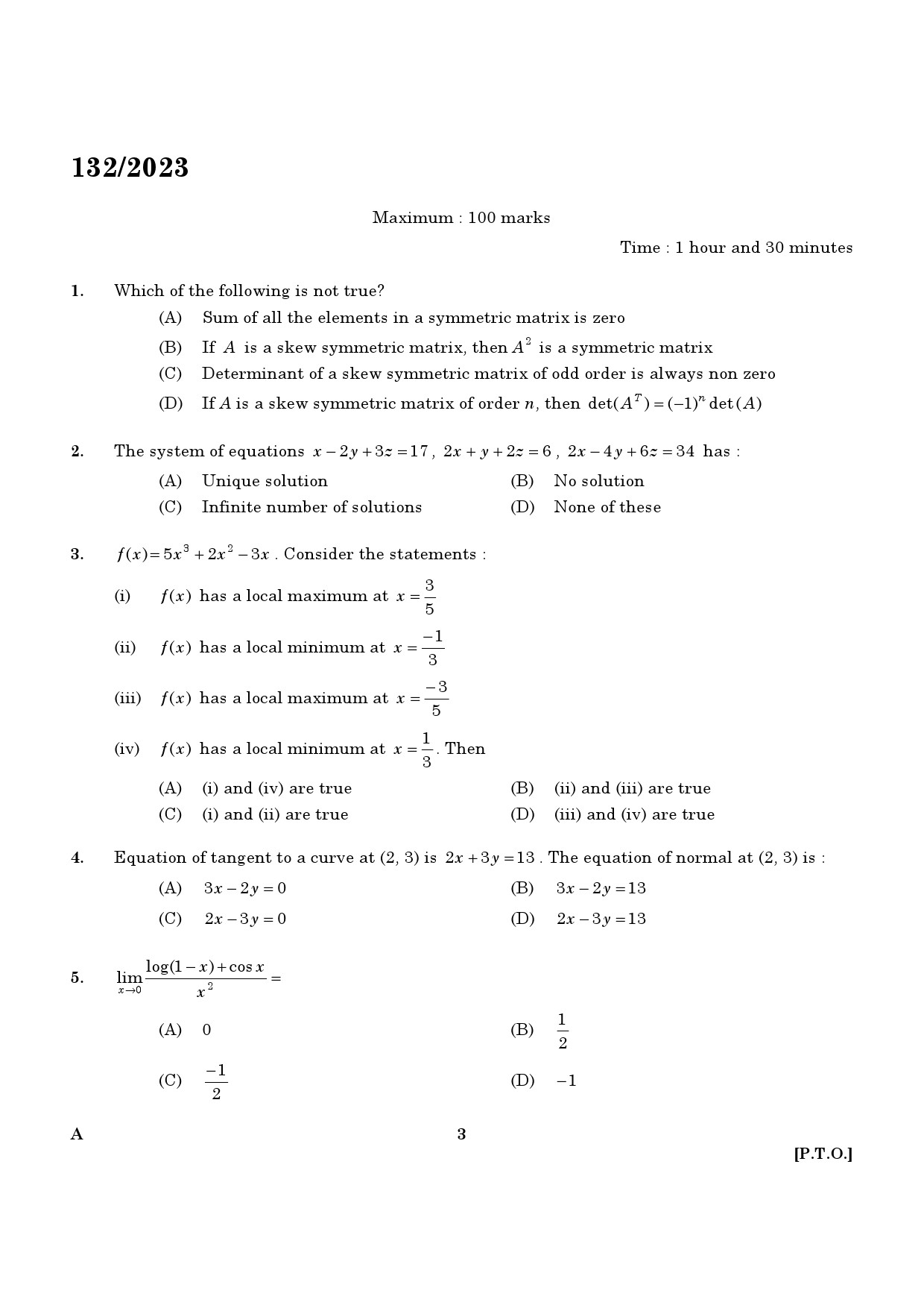 KPSC Lecturer in Computer Engineering Exam 2023 Code 1322023 1