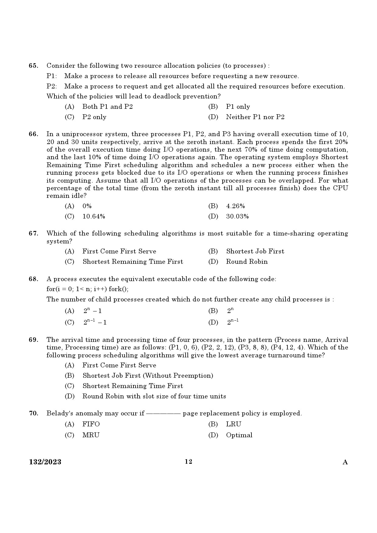 KPSC Lecturer in Computer Engineering Exam 2023 Code 1322023 10