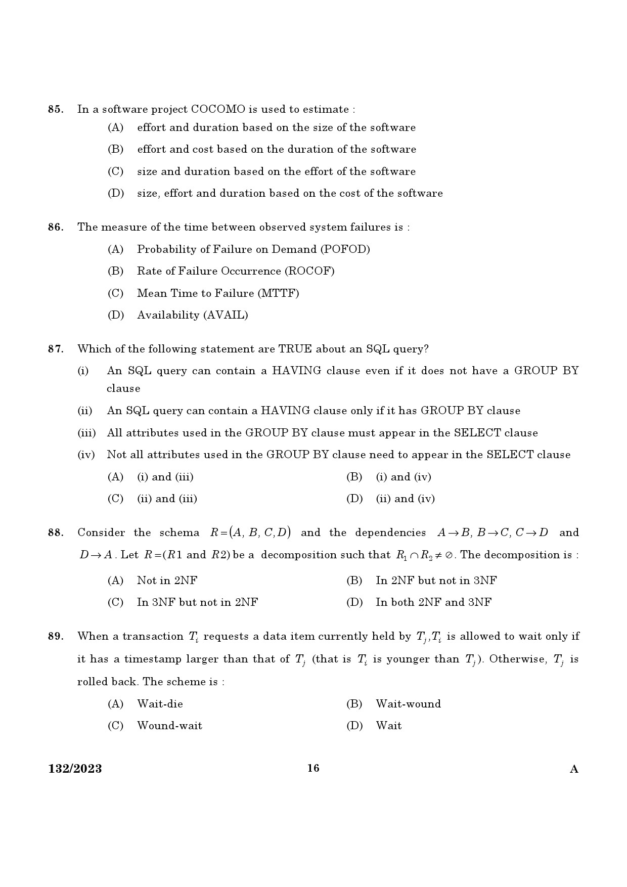 KPSC Lecturer in Computer Engineering Exam 2023 Code 1322023 14