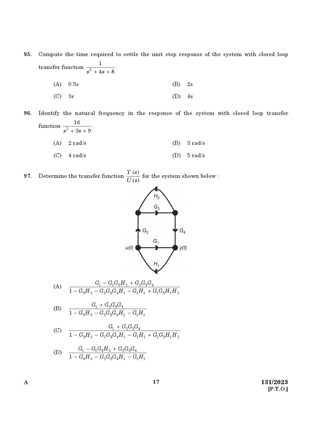 KPSC Lecturer in Electrical and Electronics Engineering Exam 2023 Code 1312023 15