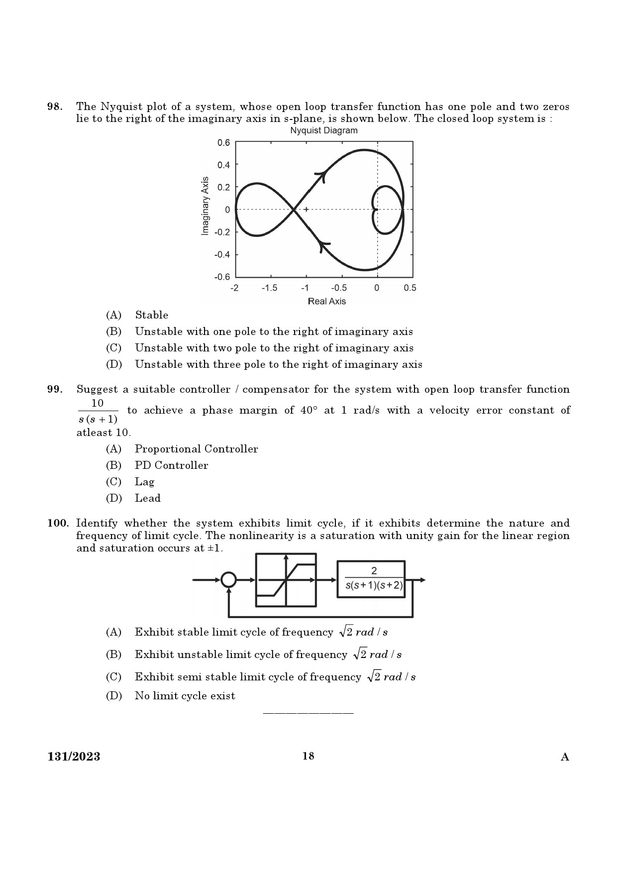 KPSC Lecturer in Electrical and Electronics Engineering Exam 2023 Code 1312023 16