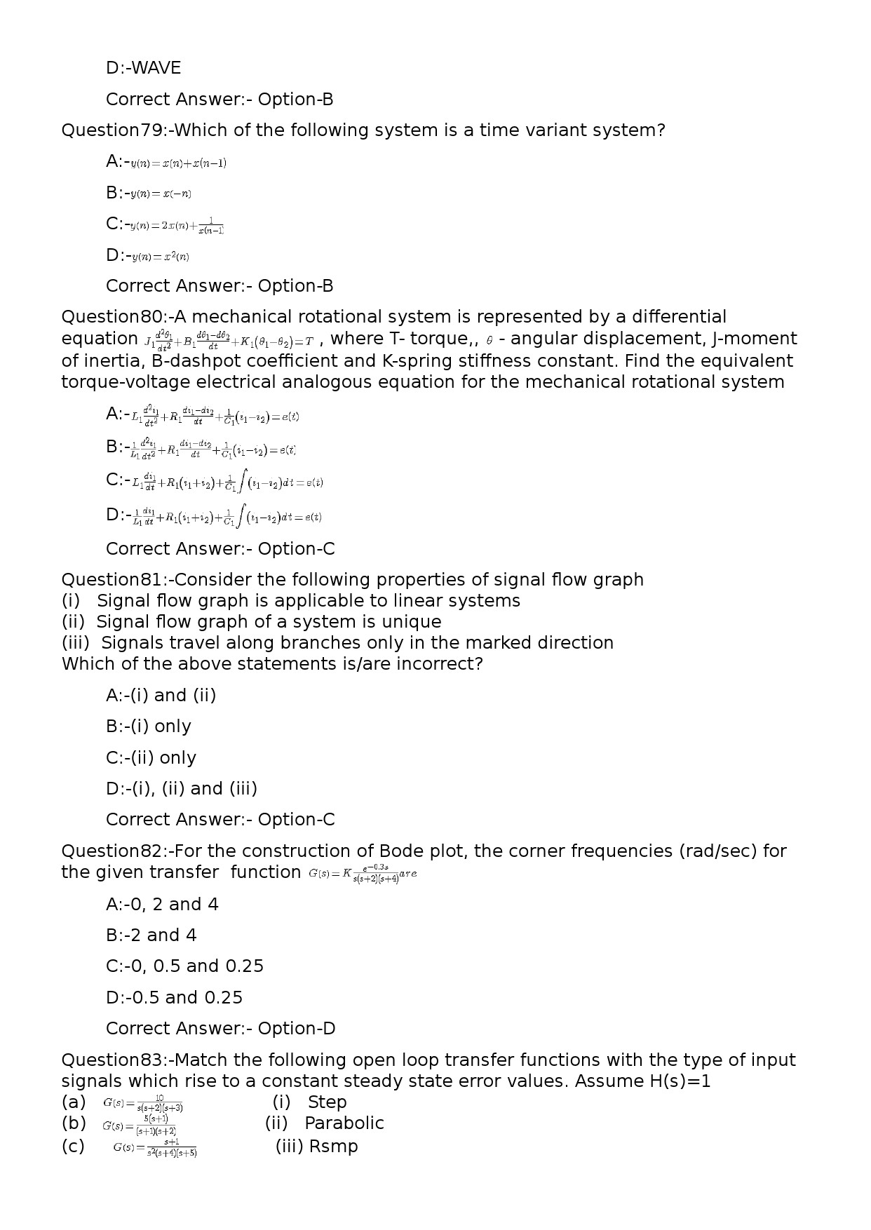 KPSC Lecturer in Electronics and Instrumentation Exam 2023 Code 1212023OL 16