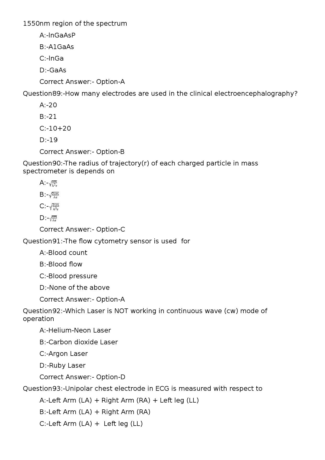 KPSC Lecturer in Electronics and Instrumentation Exam 2023 Code 1212023OL 18