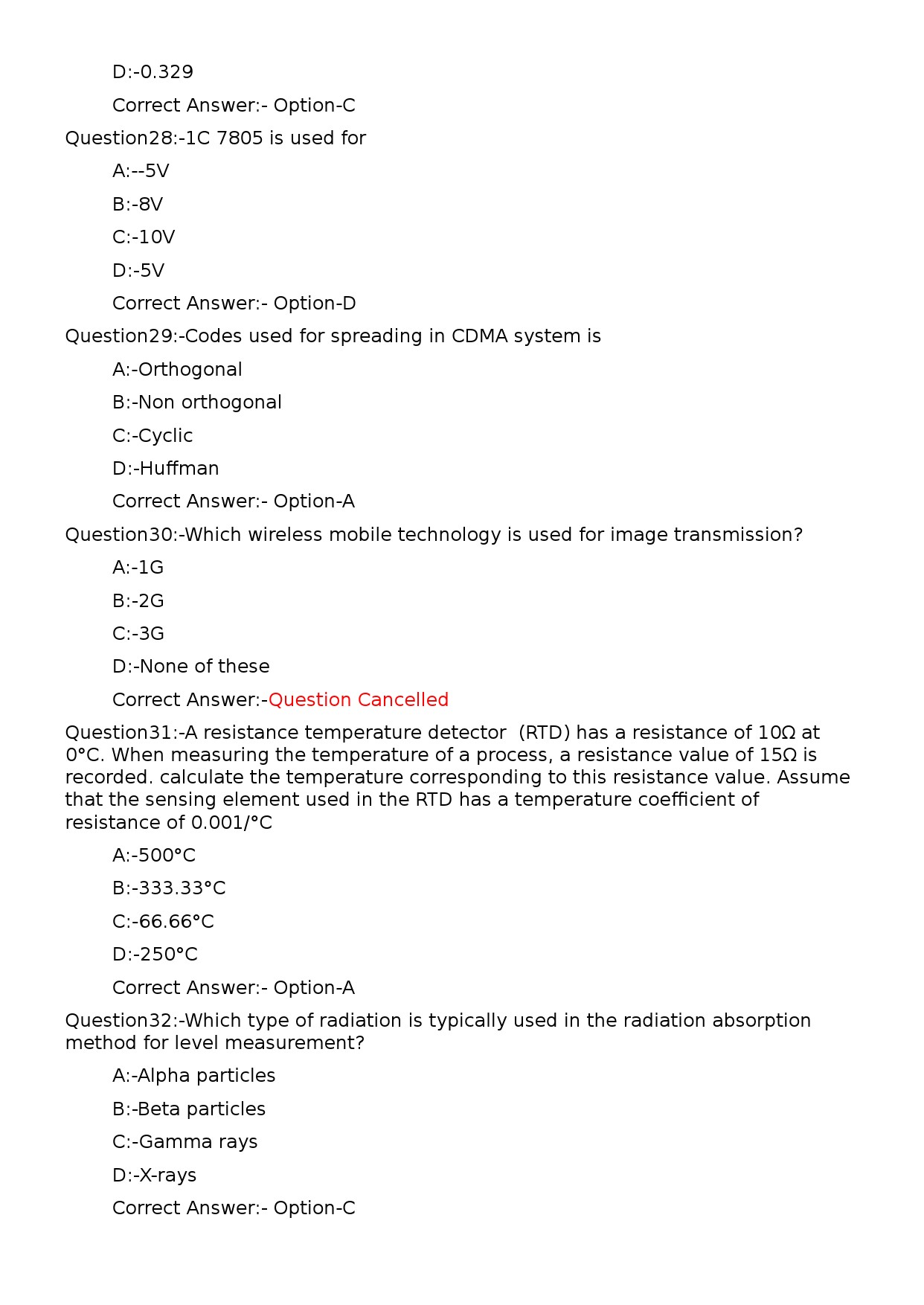 KPSC Lecturer in Electronics and Instrumentation Exam 2023 Code 1212023OL 6