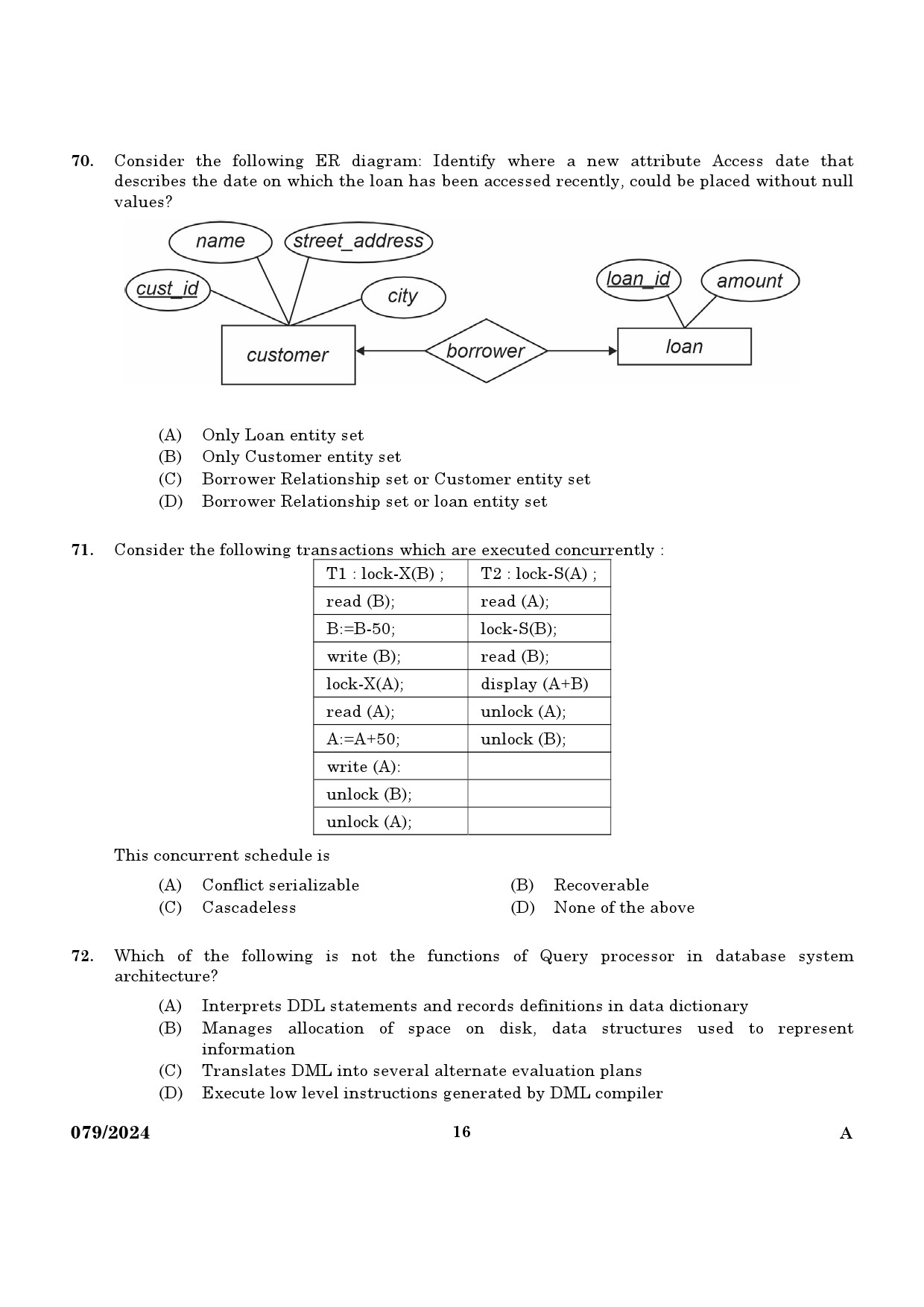 KPSC Lecturer in Information Technology Exam 2024 Code 0792024 14