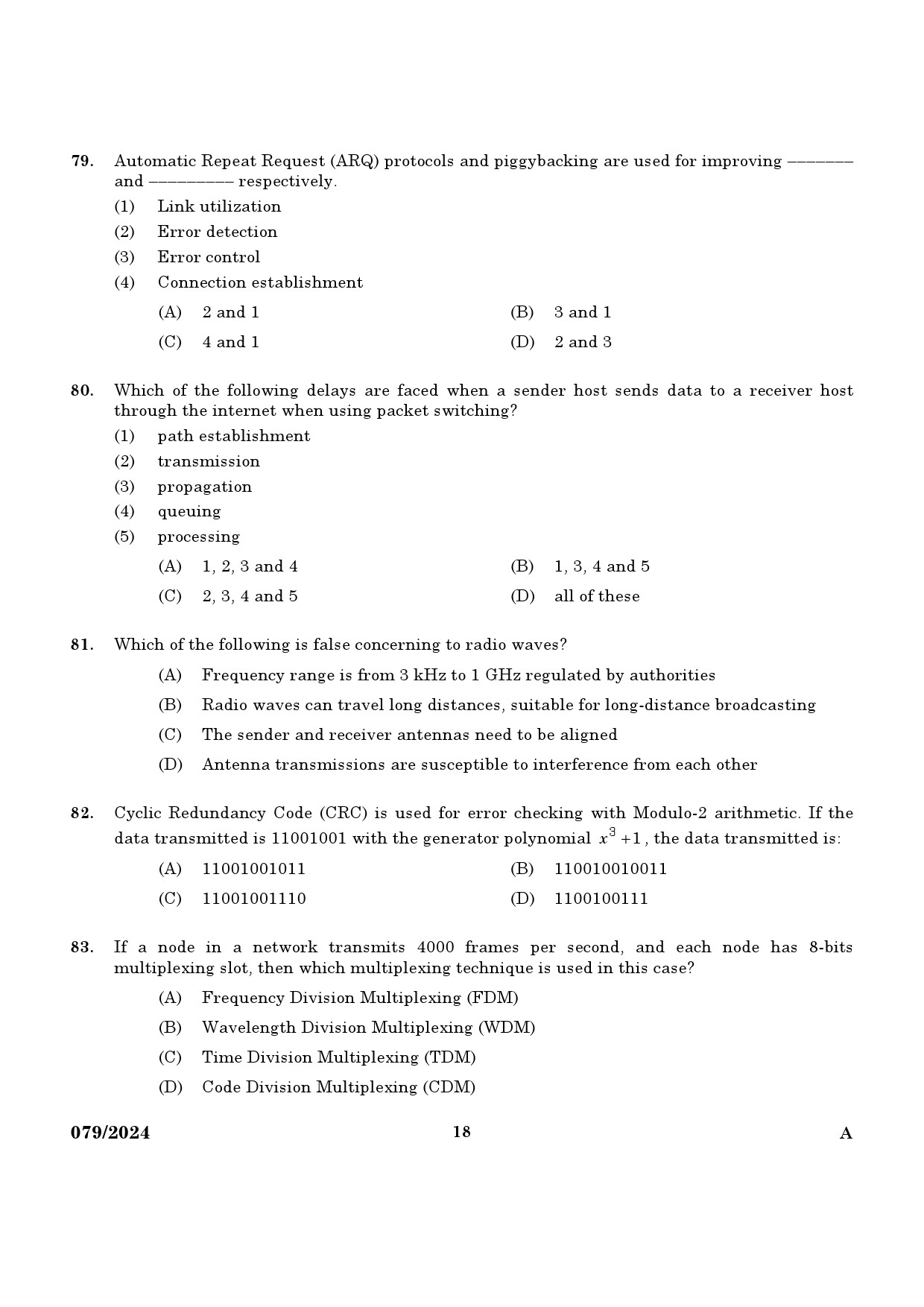 KPSC Lecturer in Information Technology Exam 2024 Code 0792024 16