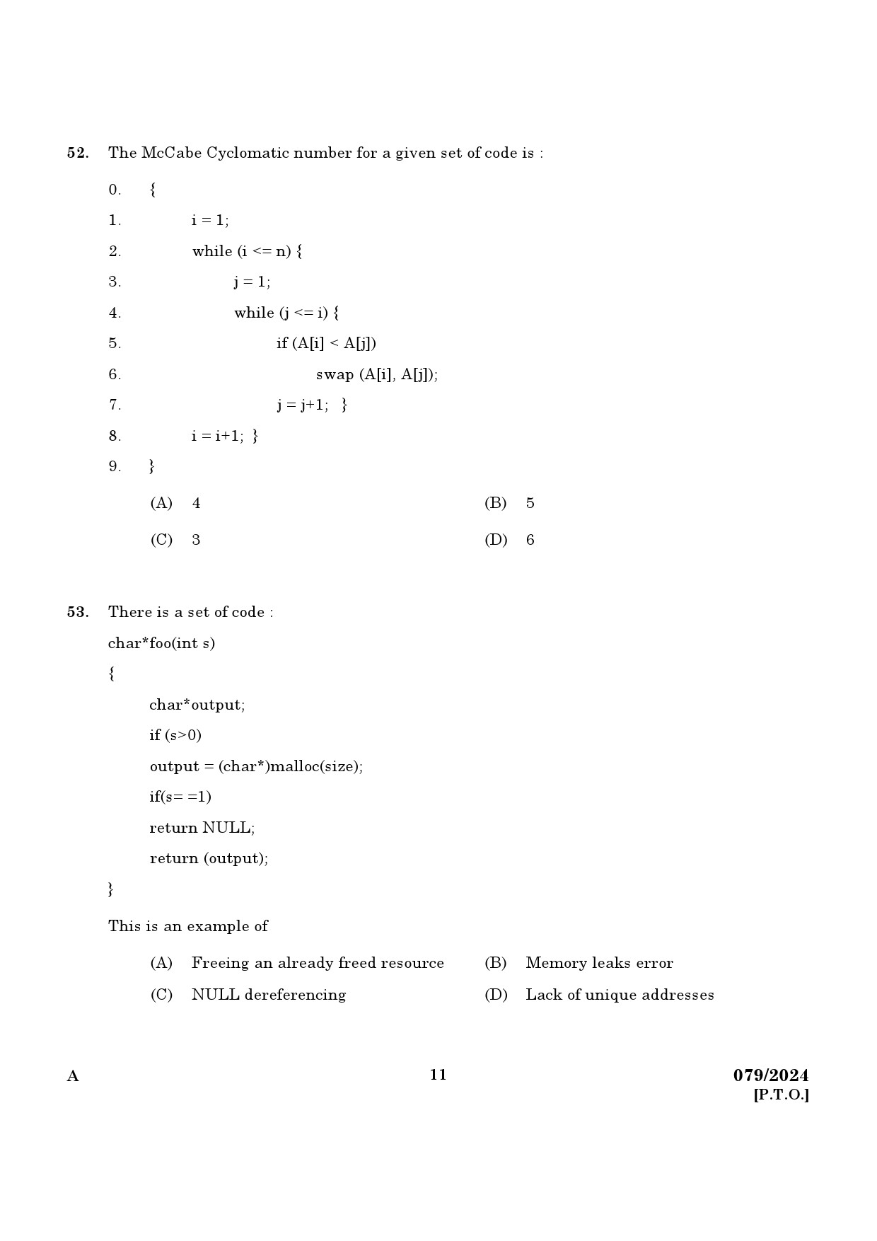 KPSC Lecturer in Information Technology Exam 2024 Code 0792024 9