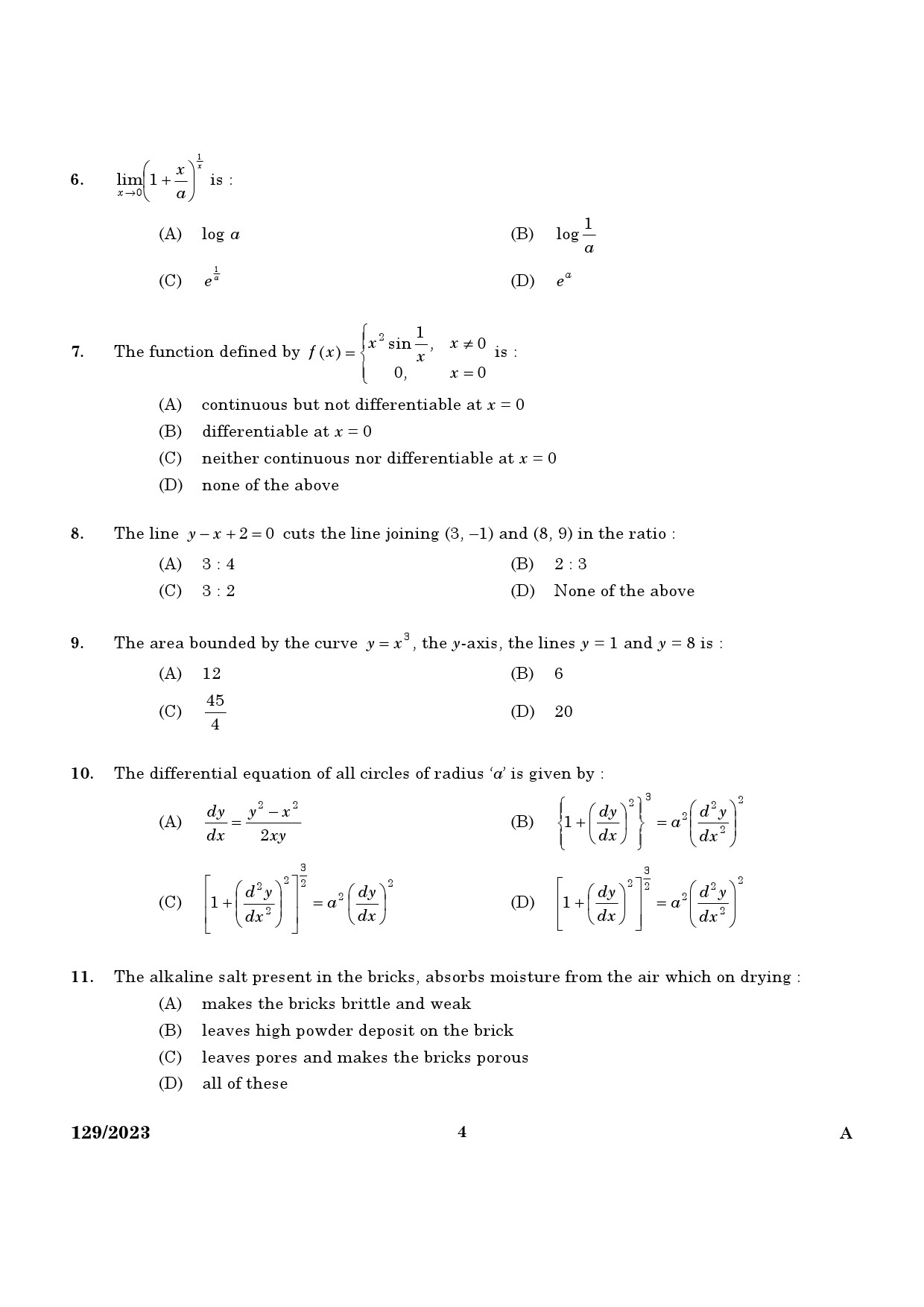 KPSC Lecturer in Mechanical Engineering Exam 2023 Code 1292023 2