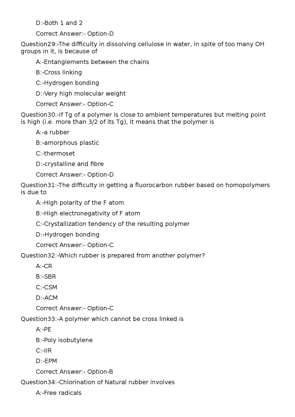 KPSC Lecturer in Polymer Technology Exam 2023 Code 1202023OL 6