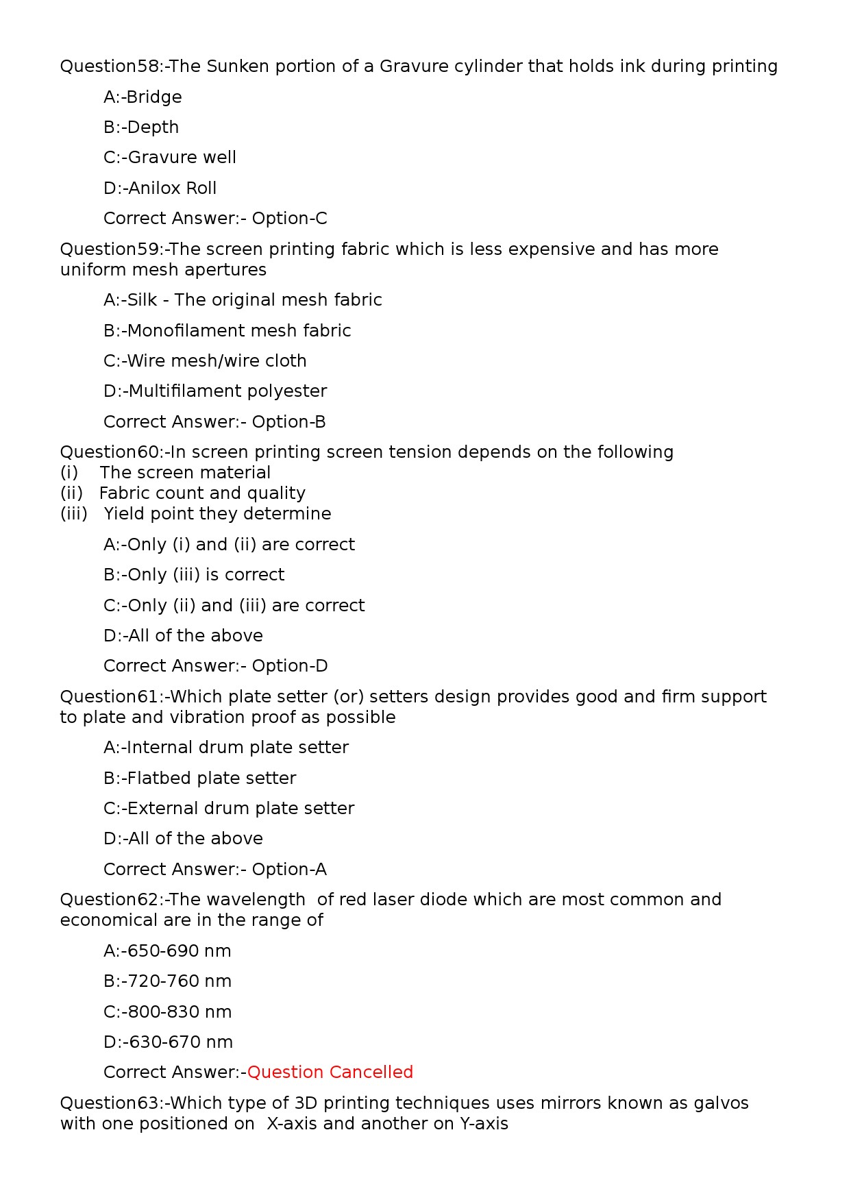 KPSC Lecturer in Printing Technology Exam 2023 Code 1152023OL 12