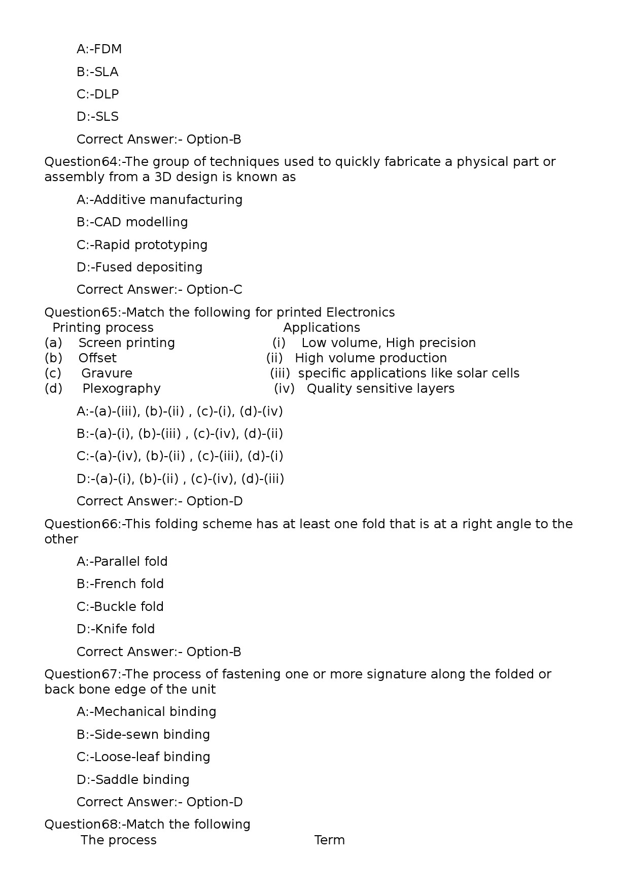 KPSC Lecturer in Printing Technology Exam 2023 Code 1152023OL 13