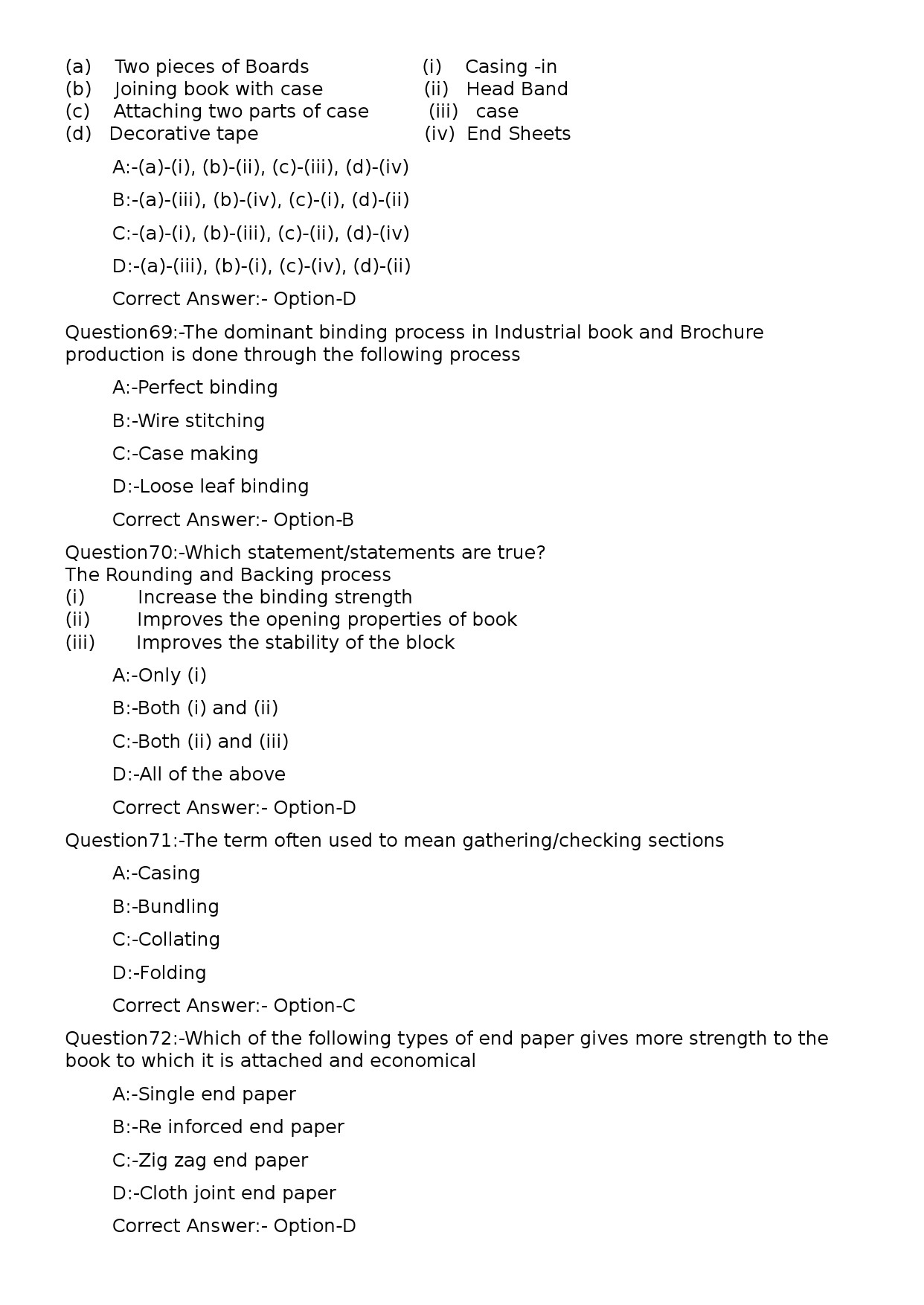 KPSC Lecturer in Printing Technology Exam 2023 Code 1152023OL 14