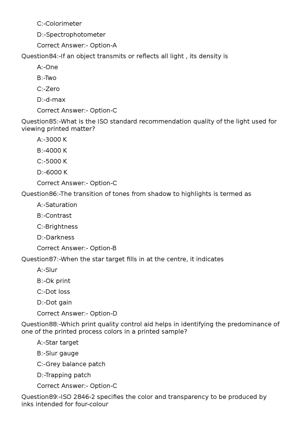 KPSC Lecturer in Printing Technology Exam 2023 Code 1152023OL 17