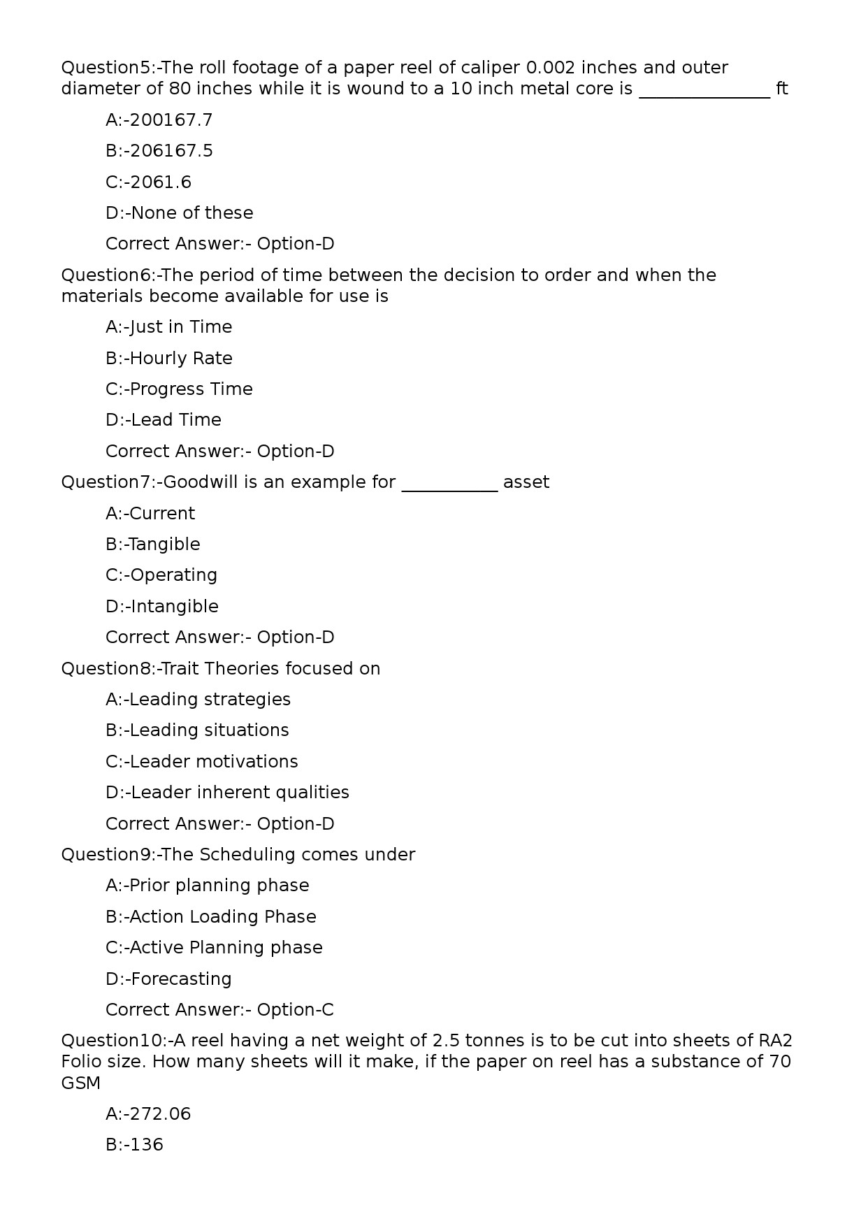 KPSC Lecturer in Printing Technology Exam 2023 Code 1152023OL 2