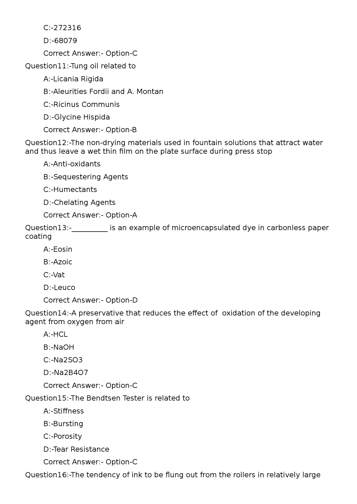 KPSC Lecturer in Printing Technology Exam 2023 Code 1152023OL 3