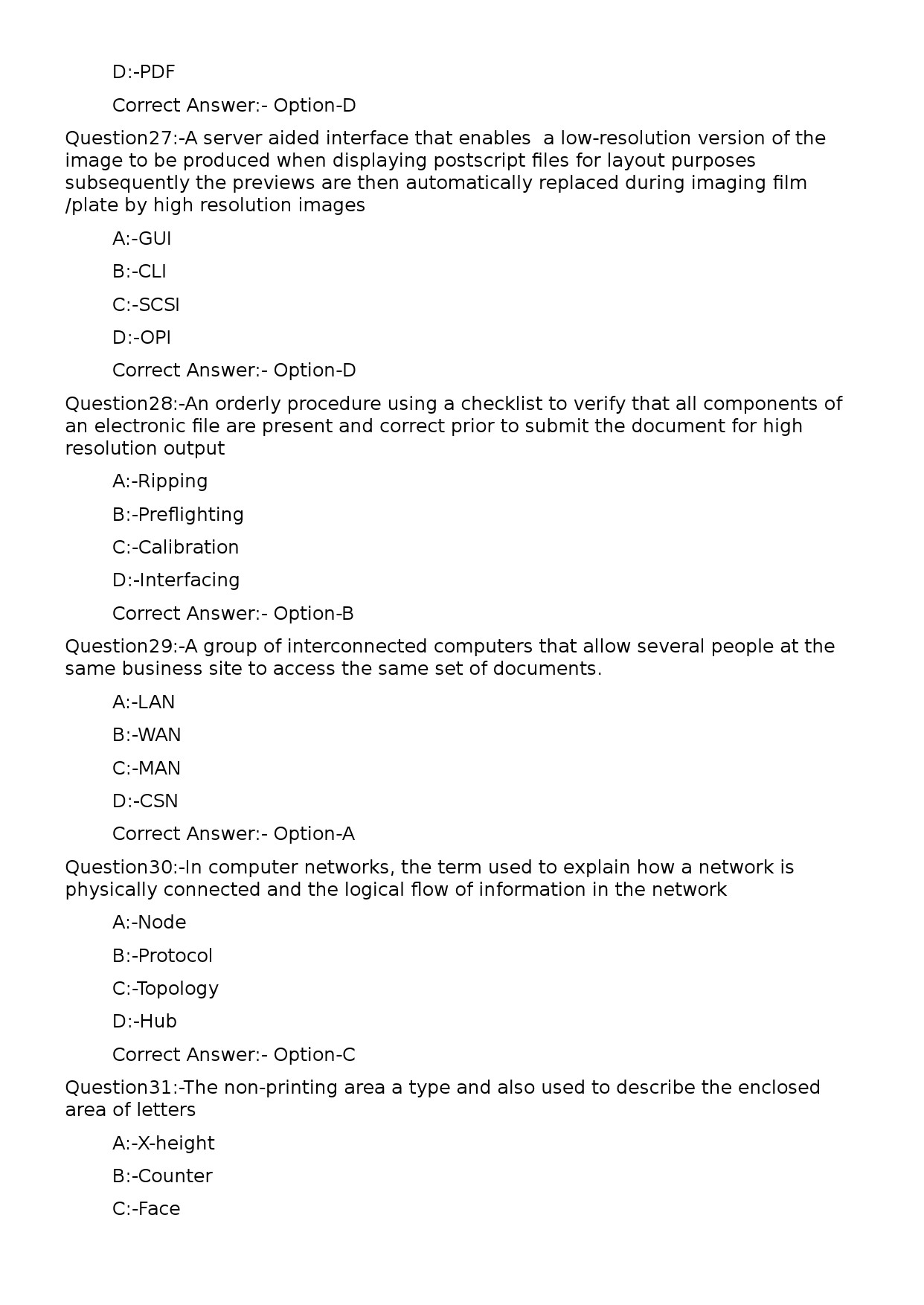 KPSC Lecturer in Printing Technology Exam 2023 Code 1152023OL 6