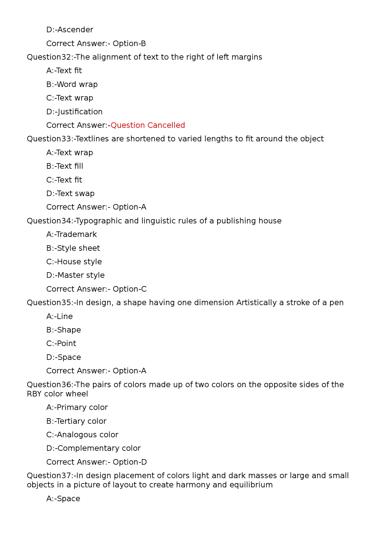 KPSC Lecturer in Printing Technology Exam 2023 Code 1152023OL 7