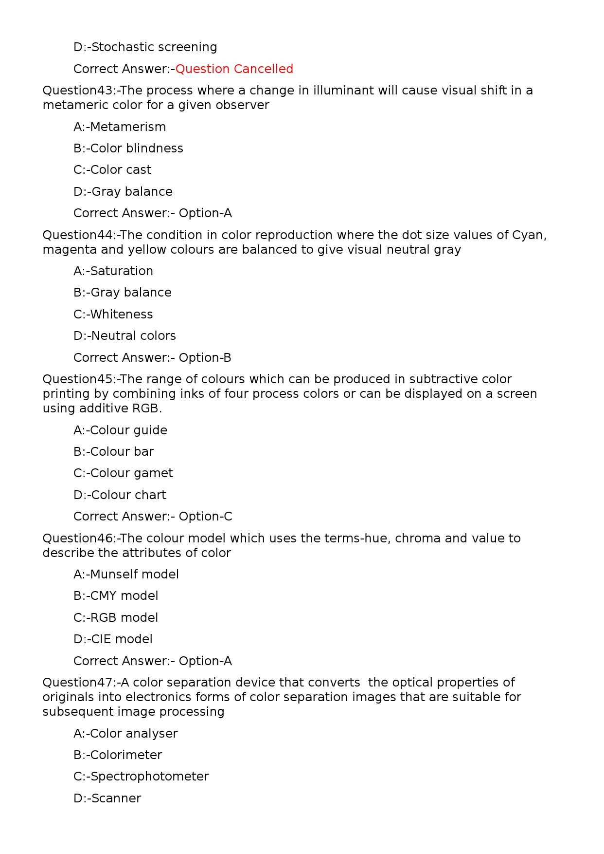 KPSC Lecturer in Printing Technology Exam 2023 Code 1152023OL 9