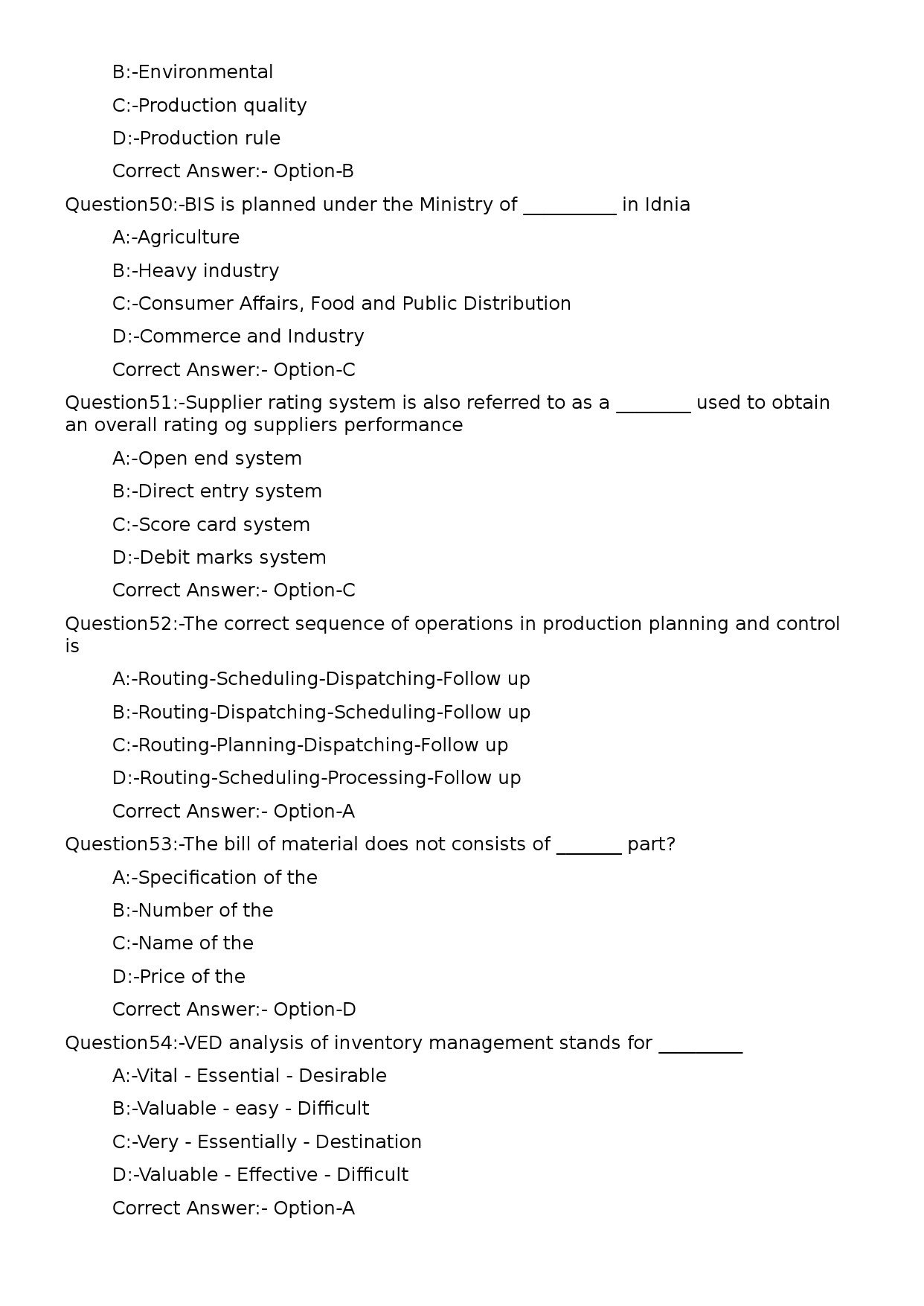 KPSC General Manager Exam 2023 Code 1332023OL 11