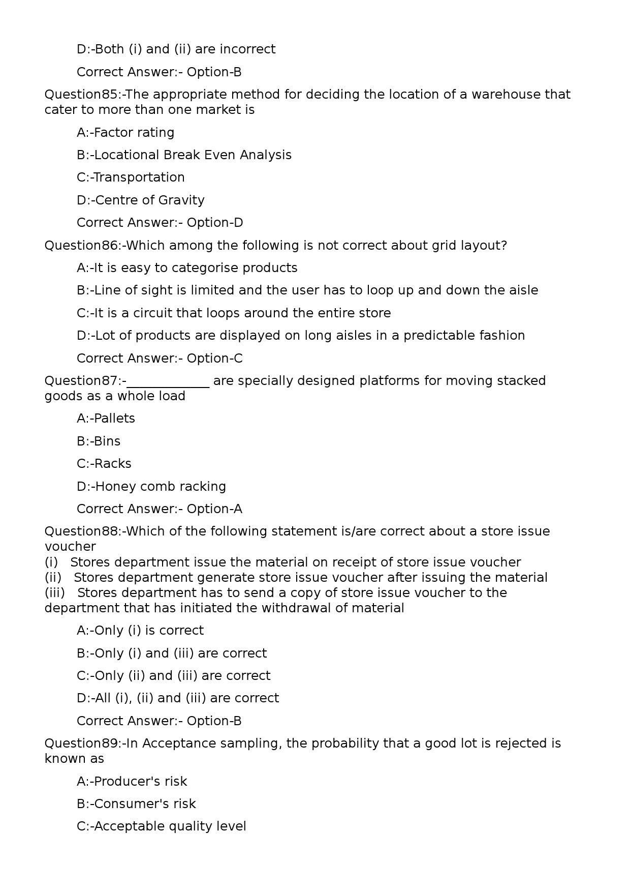 KPSC General Manager Exam 2023 Code 1332023OL 18