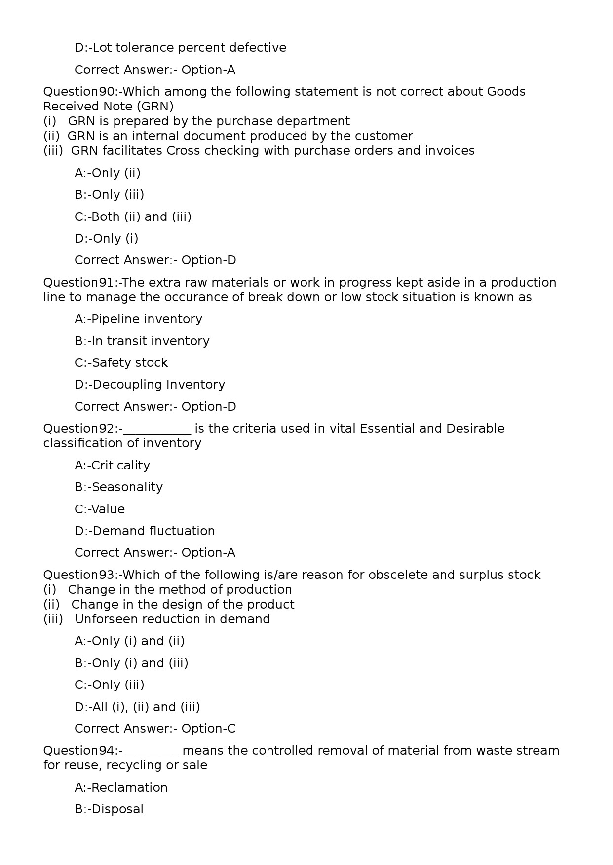 KPSC General Manager Exam 2023 Code 1332023OL 19