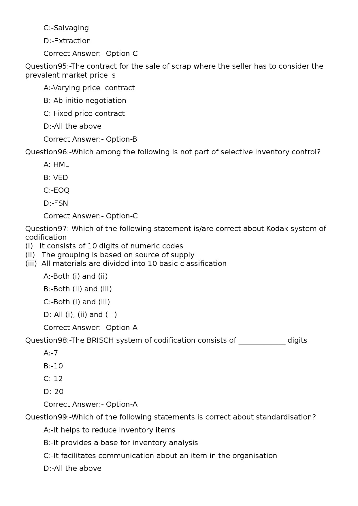 KPSC General Manager Exam 2023 Code 1332023OL 20