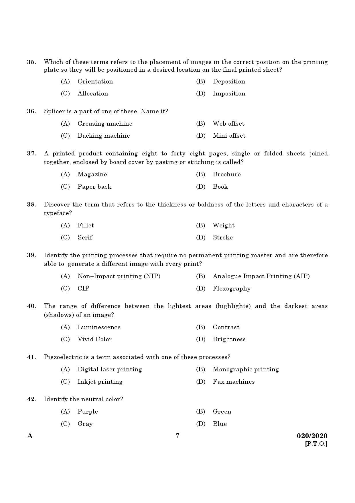 020-100 Test Centres