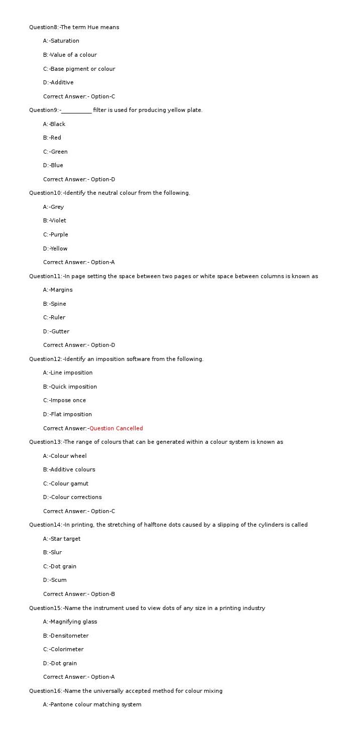 KPSC Offset Printing Machine Operator Grade II Exam 2022 Code 842022OL 2