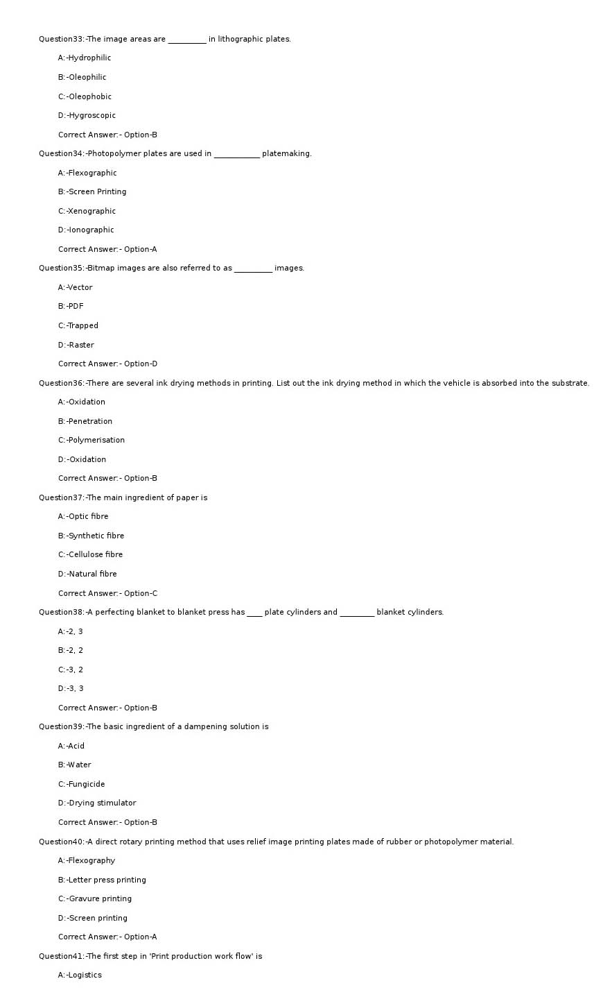 KPSC Offset Printing Machine Operator Grade II Exam 2022 Code 842022OL 5