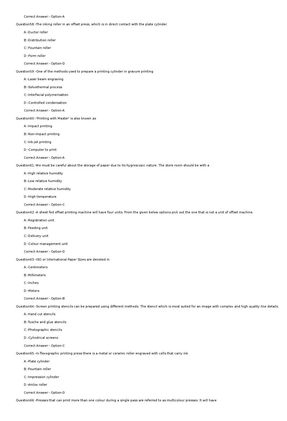 KPSC Offset Printing Machine Operator Grade II Exam 2022 Code 842022OL 8