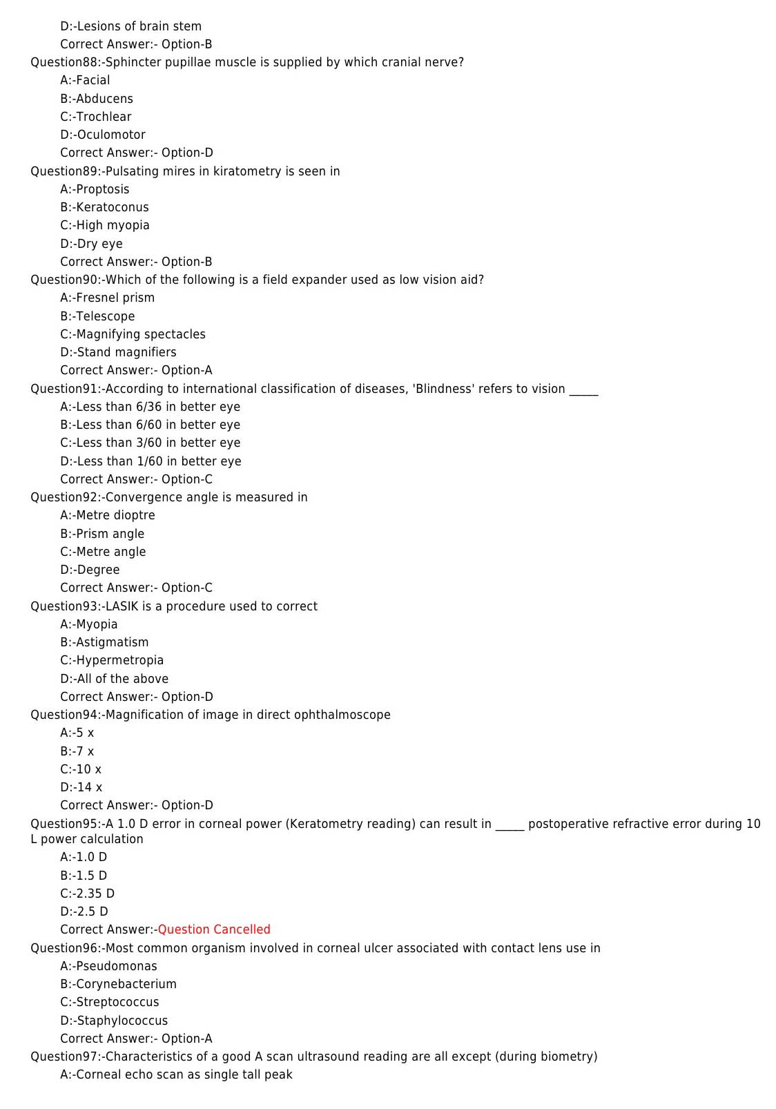 KPSC Optometrist Grade II Exam 2019 Code 672019OL 10