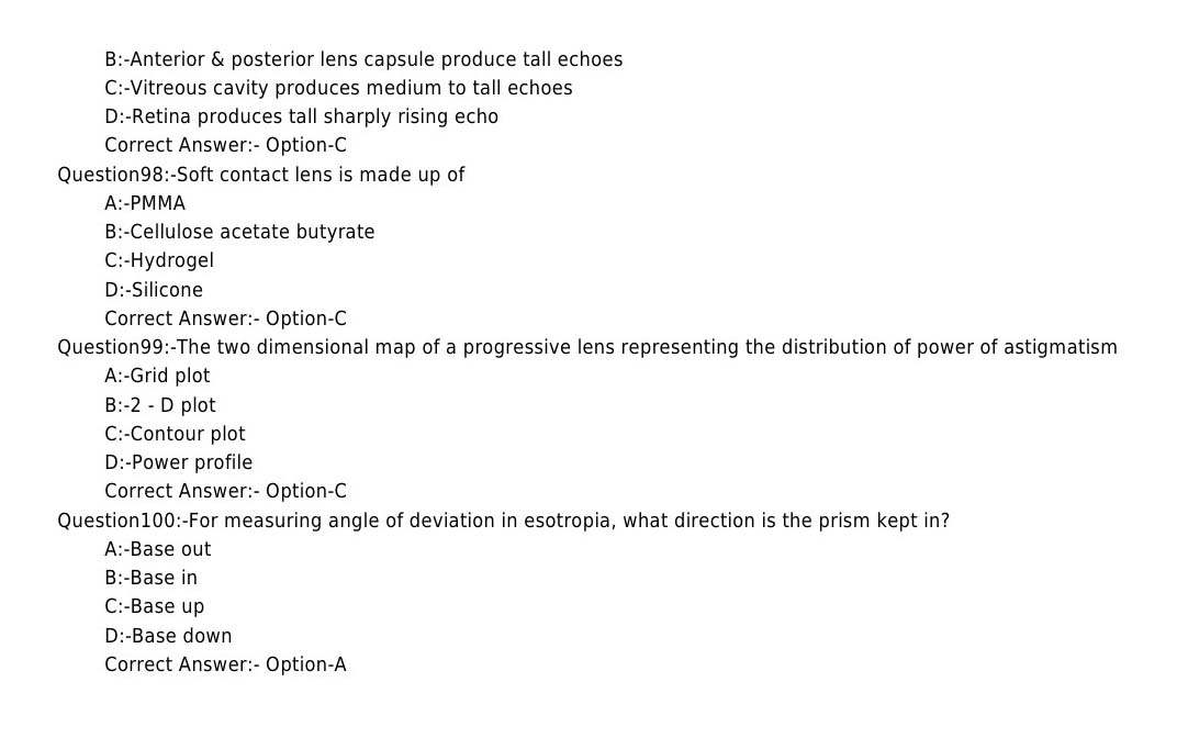 KPSC Optometrist Grade II Exam 2019 Code 672019OL 11