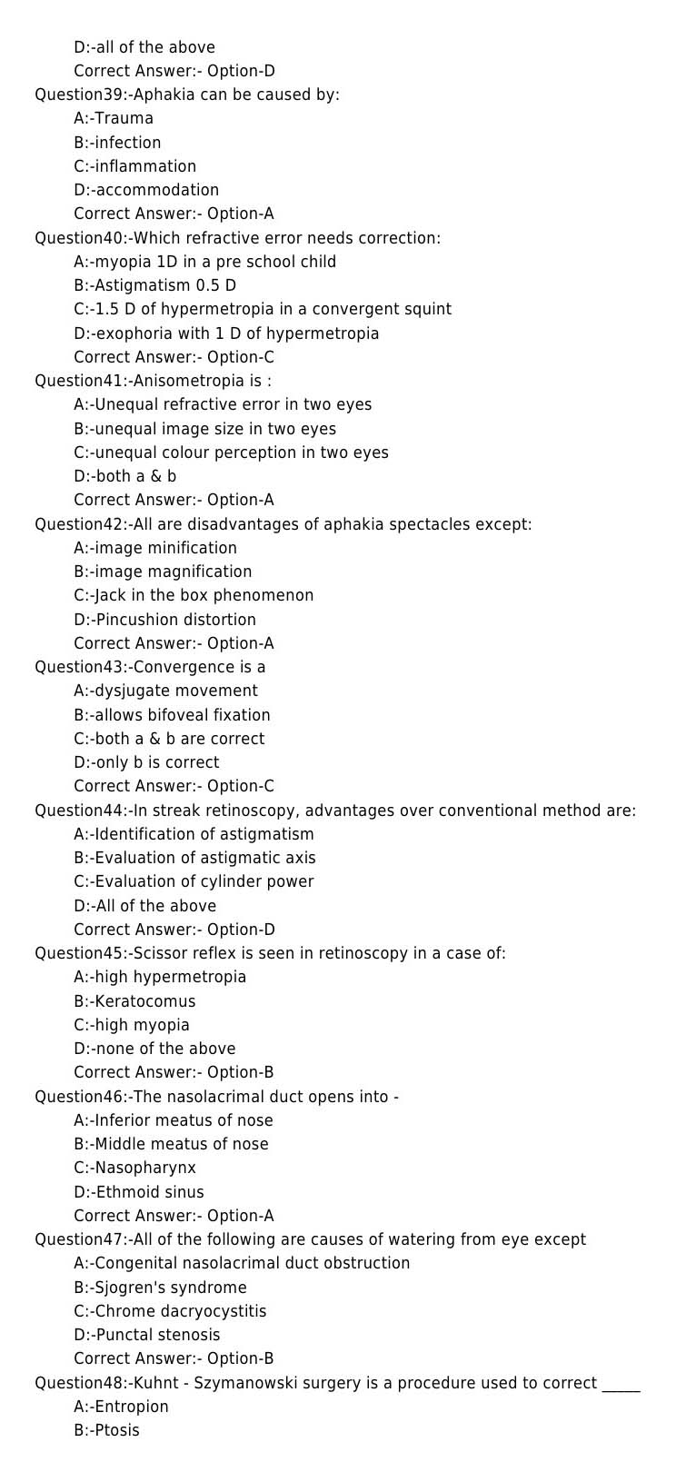 KPSC Optometrist Grade II Exam 2019 Code 672019OL 5