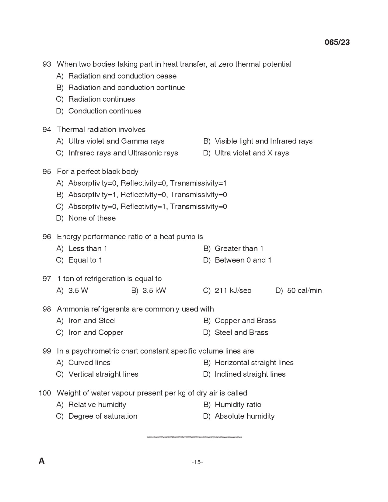 KPSC Overseer Exam 2023 Code 0652023 14