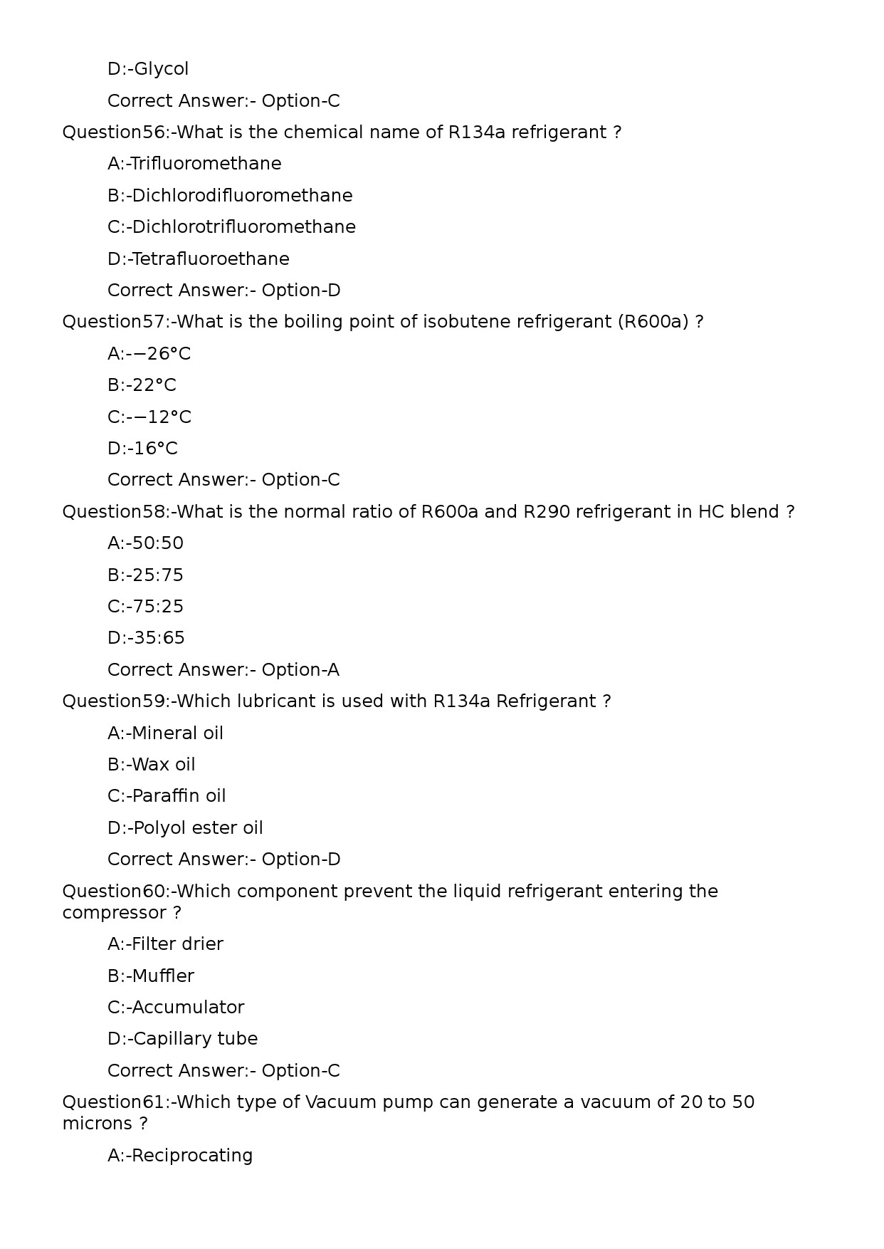 KPSC Refrigeration Mechanic Exam 2023 Code 182023OL 11