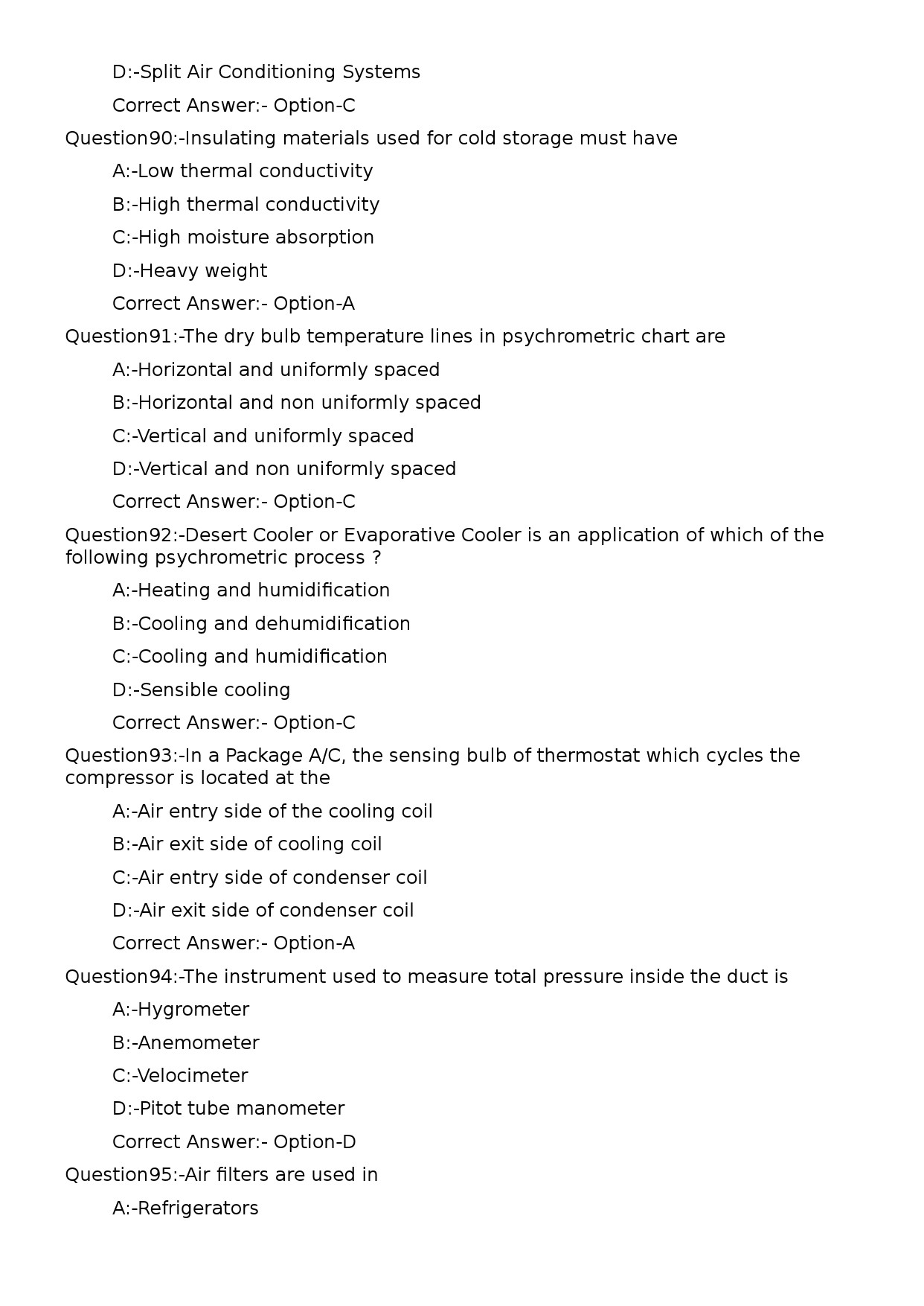 KPSC Refrigeration Mechanic Exam 2023 Code 182023OL 17