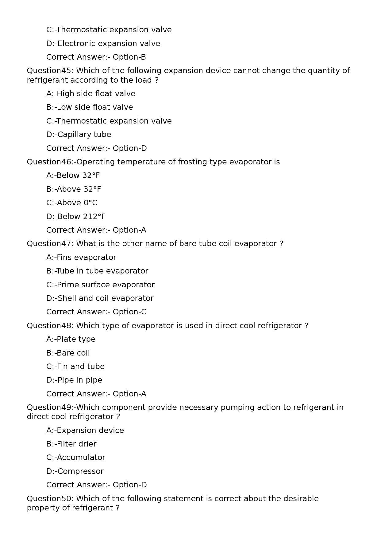 KPSC Refrigeration Mechanic Exam 2023 Code 182023OL 9