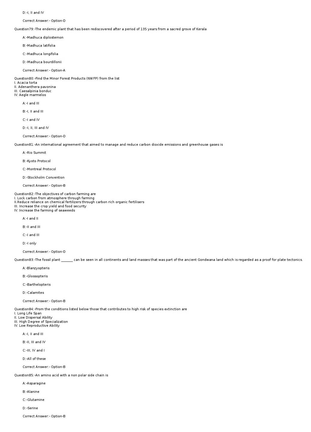 KPSC Scientific Assistant Biology Exam 2021 Code 12021OL 11