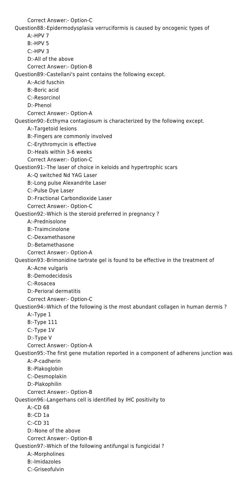 KPSC Senior Lecturer In Dermatology And Venerology Exam 262018OL 10