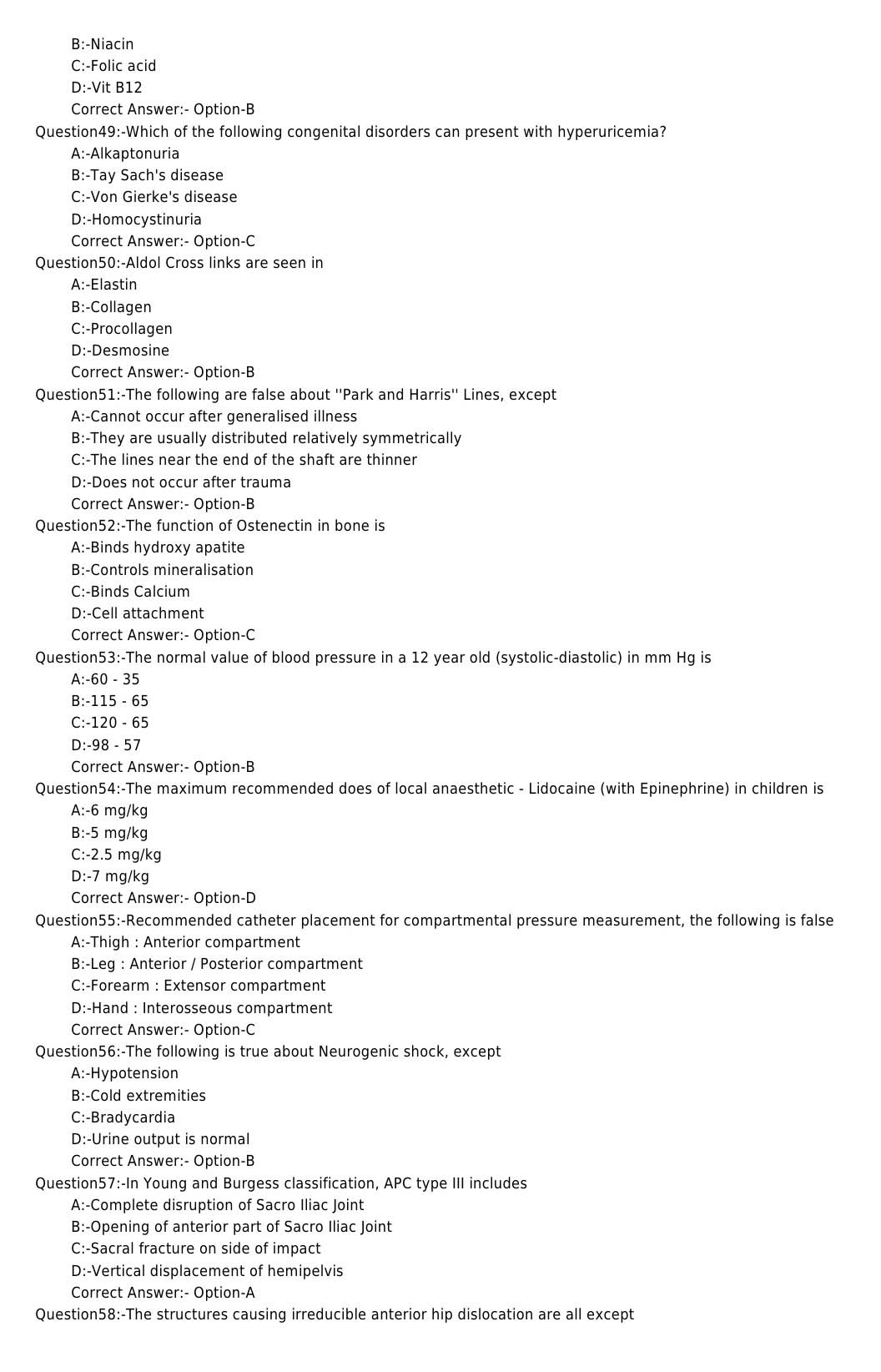 KPSC Senior Lecturer In Orthopaedics Exam 2018 Code 102018OL 6