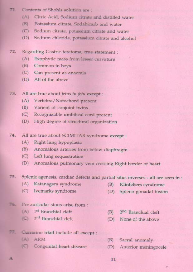 KPSC Senior Lecturer in Paediatric Surgery Exam 0302018 10