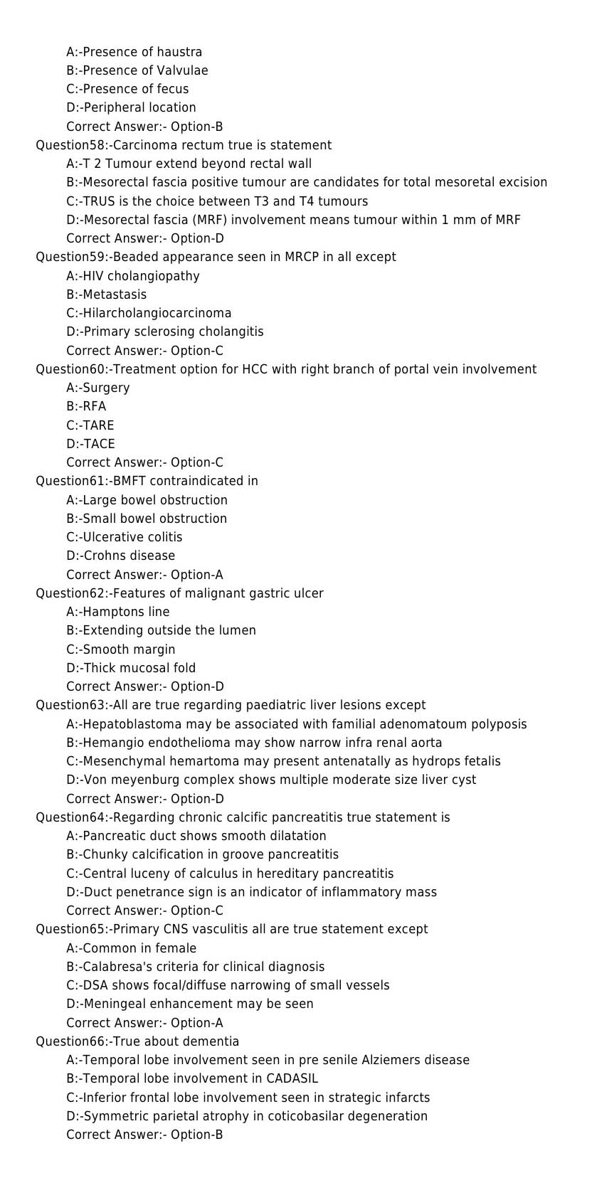 KPSC Senior Lecturer In Radiodiagnosis Exam 2018 Code 252018OL 7